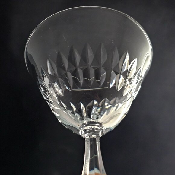 Tiffin Franciscan Piccadilly Liquor Cocktail Glasses 4.5" cut crystal glass (2) - Picture 6 of 9